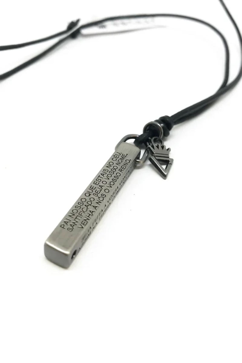COLAR PAI NOSSO (COURO)