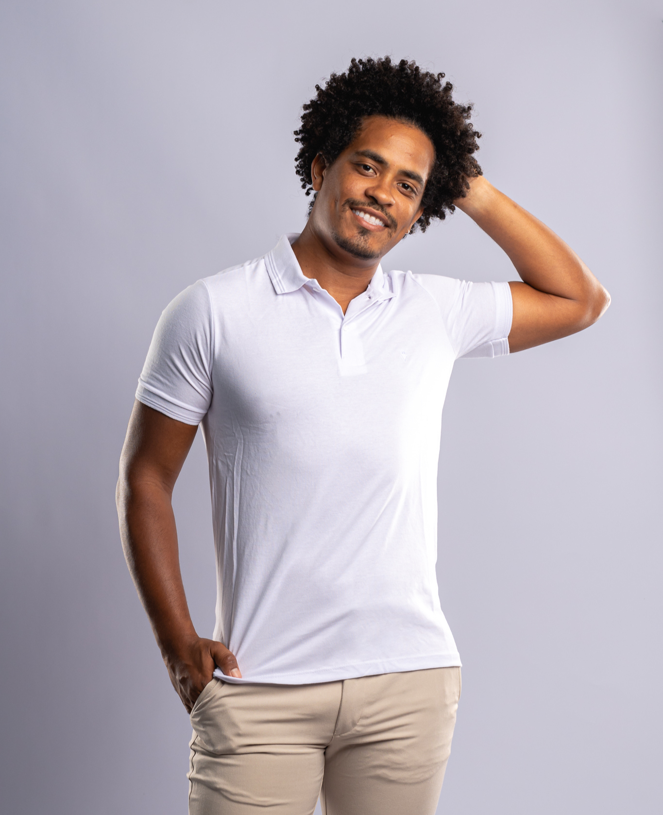 Camisa Pollo Vitor Cabral - Branca