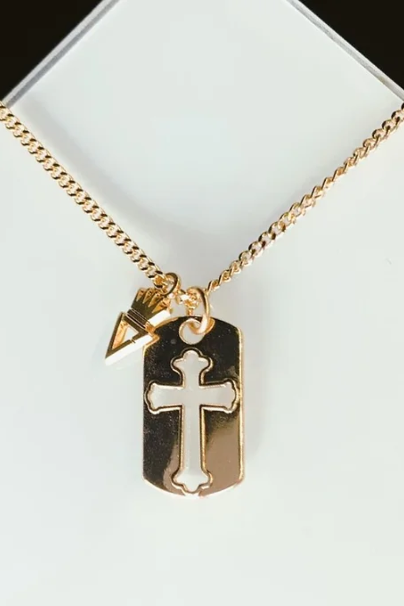 COLAR  MILITAR CRUZ CHAPA