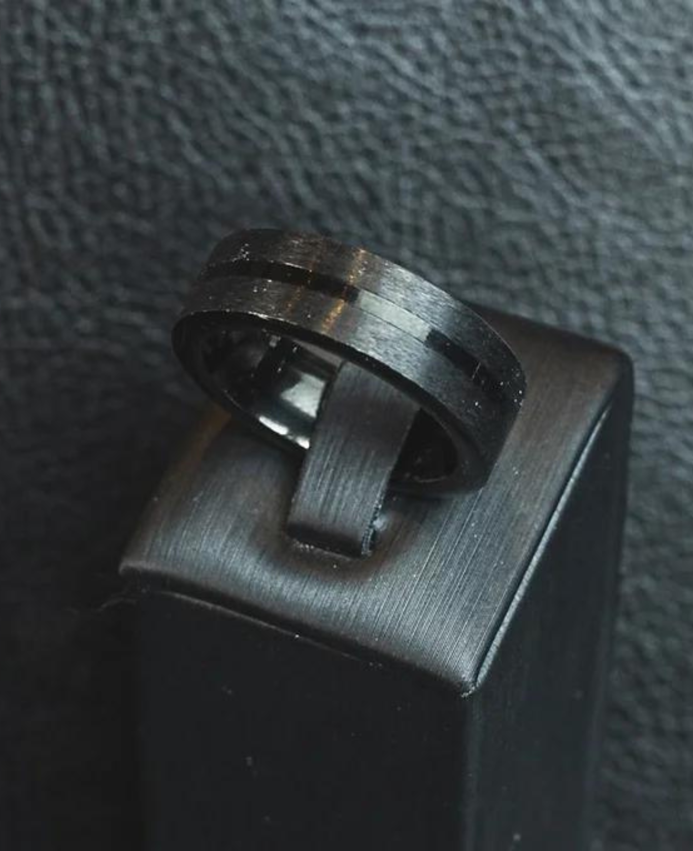 Anel tungsénio Black