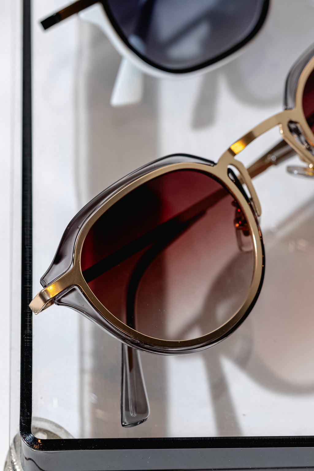 Óculos Teen Cinza/Metal Bronze