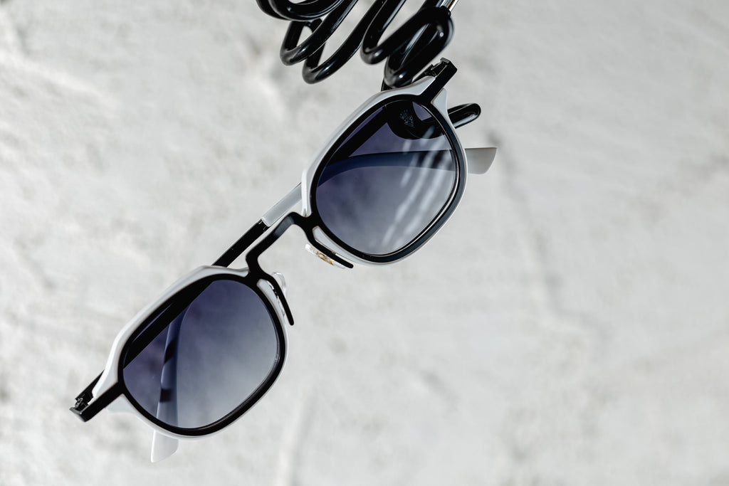 Óculos Teen Branco/Metal Preto