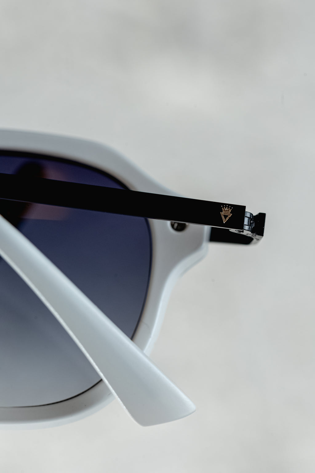 Óculos Teen Branco/Metal Preto