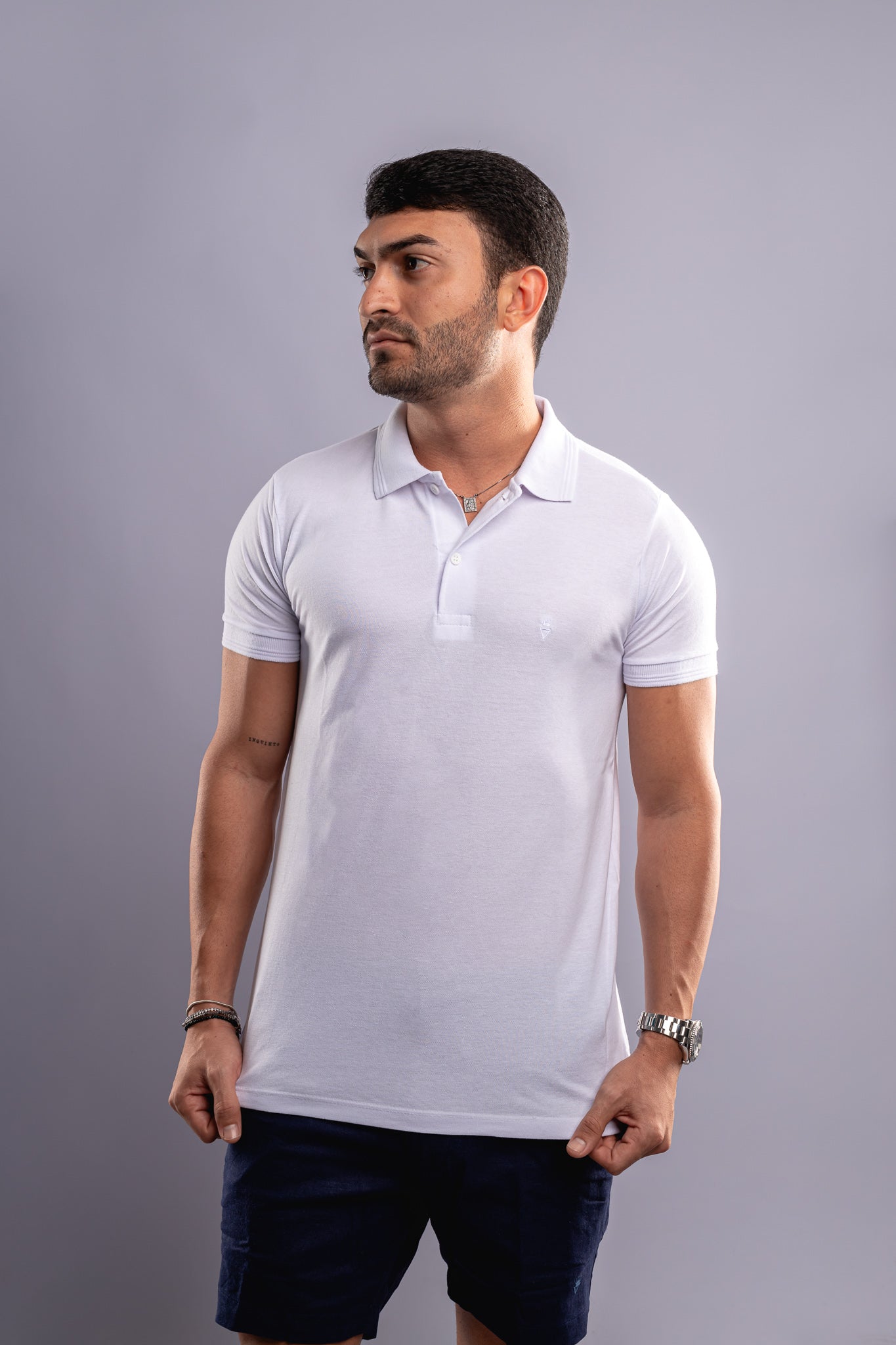 Camisa Pollo Vitor Cabral - Branca