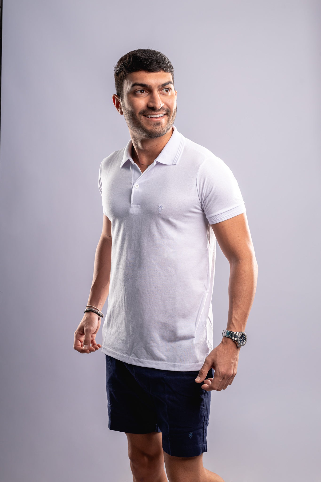 Camisa Pollo Vitor Cabral - Branca