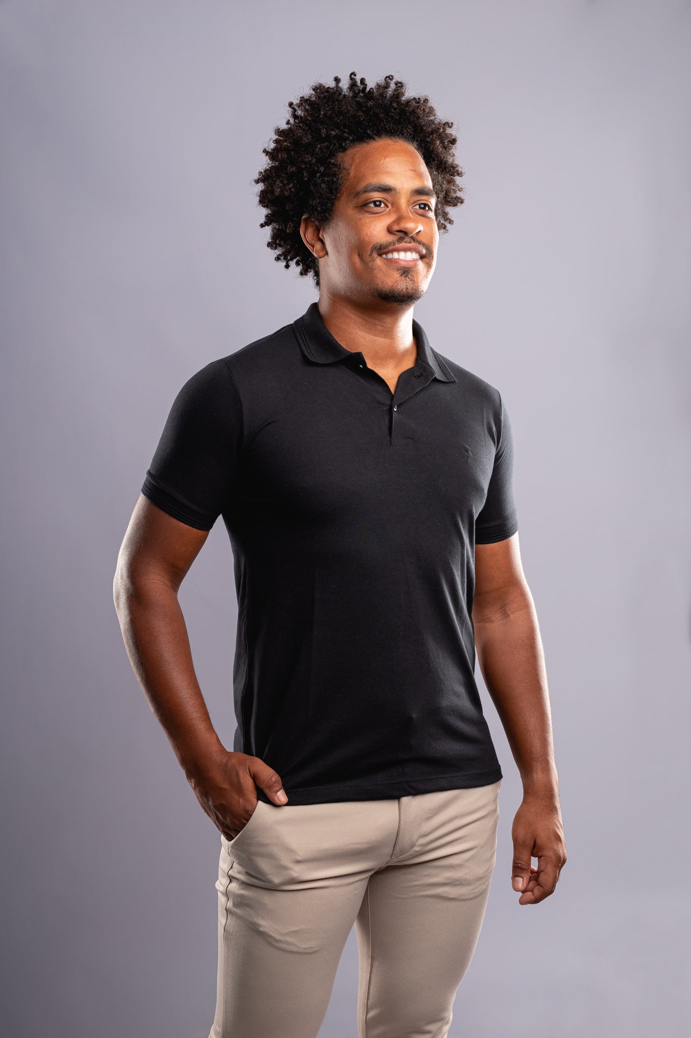 Camisa Pollo Vitor Cabral - Preta