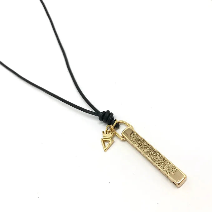 COLAR PAI NOSSO (COURO)